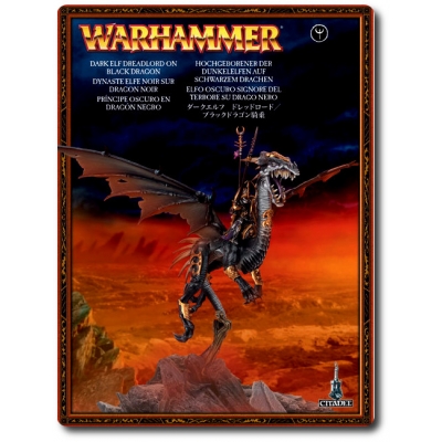 Warhammer, figurka Dark Elf Dreadlord on Black Dragon w sklepie z figurkami.