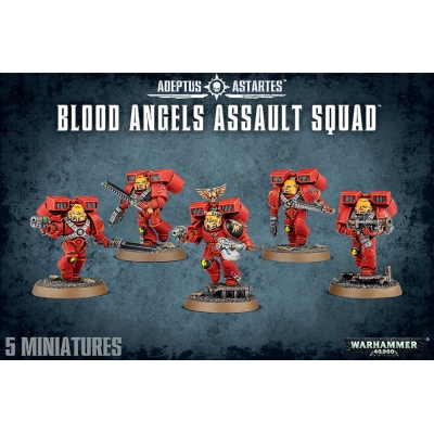 Blood Angels Assualt Squad - figurki Warhammer 40.000