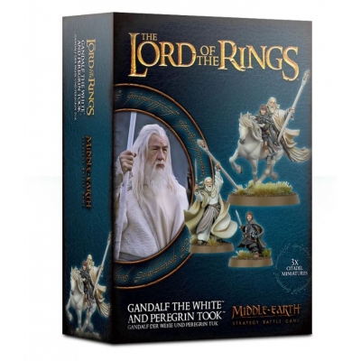 Lord of The Rings: figurki Gandalf the White and Peregrin Took