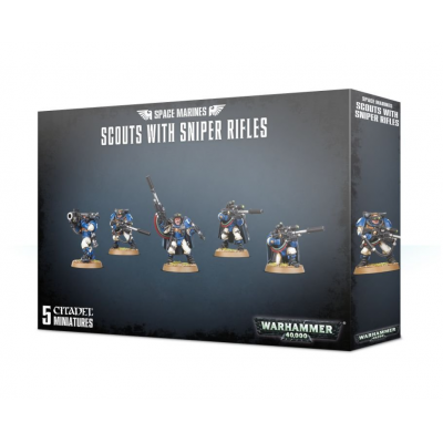 Space Marines: Scouts with Sniper Rifles
